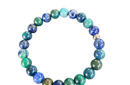 Bracelet en pierre Azurite Malachite Plastron