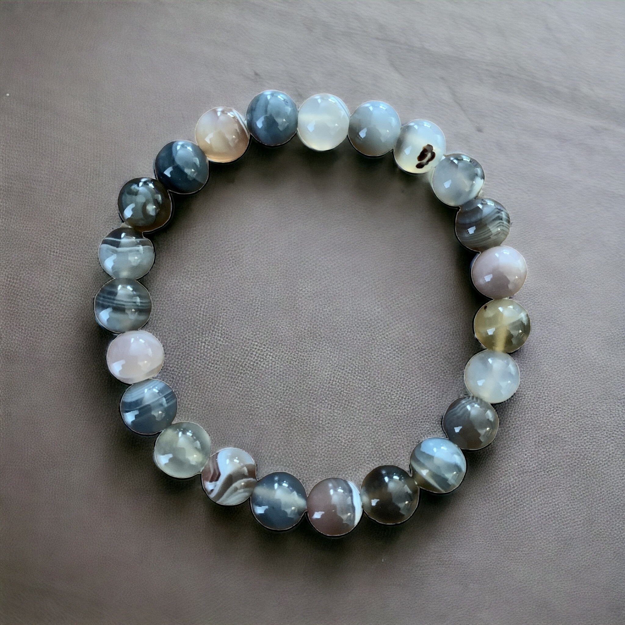 Bracelet  Agate Botswana