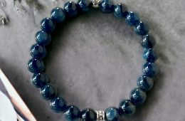 Bracelet de perles naturelles Apatite  ‘’Volonté’’